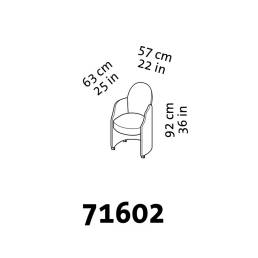 brühl armand - Sessel 71602 mit Rollen
