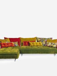 OHLINDA - Bretz - Ecksofa Z118li (midsummer oliv)